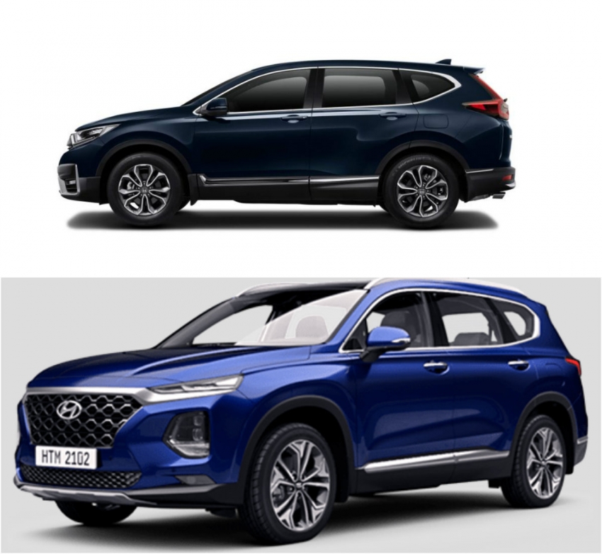 So sánh Honda CR-V và Hyundai SantaFe: Gần 1 tỷ mua xe nào?